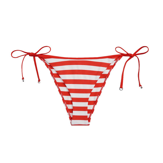 Tommy Hilfiger Γυναικείο μαγιό Stripe Ribbed Side Tie Bikini Bottom